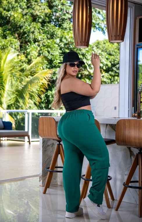 CALÇA CARGO GRINGA Moda Plus