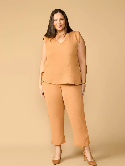 CALÇA CASSIMIRA MODA PLUS