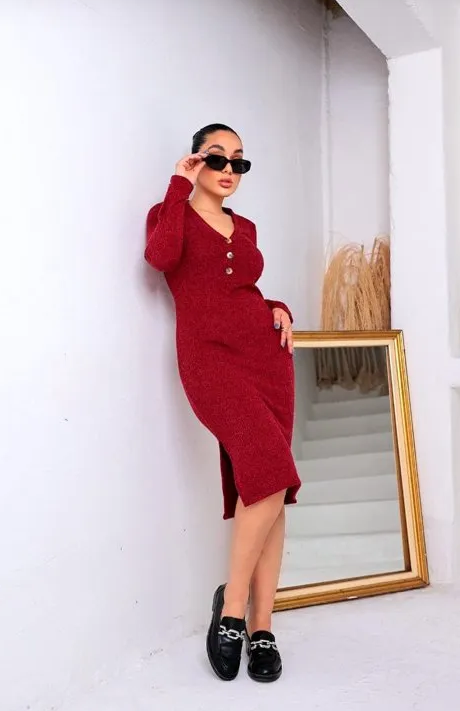VESTIDO CANELADO