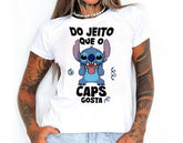 T-Shirts stich do jeito que o caps gosta.