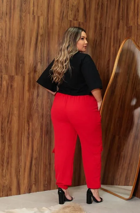 CALÇA CARGO GRINGA Moda Plus